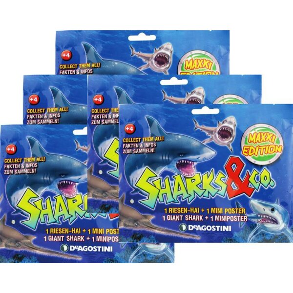 Sharks & Co Maxxi Edition - Sammelfiguren - 5 Tüten