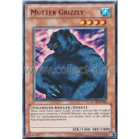 DL12-DE004 Mutter Grizzly - Rot Schrift