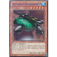 DL18-DE001 Katapult-Schildkröte - Blaue Schrift