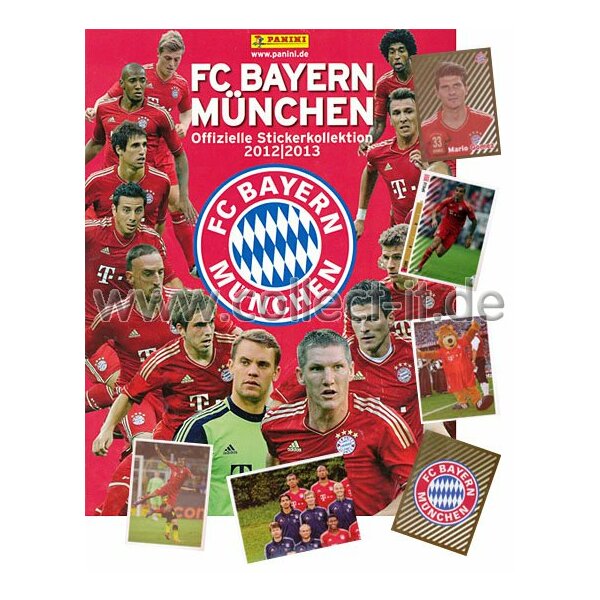 Panini - FC Bayern München - Stickerkollektion 2012/13 - Komplettsatz + Leeralbum