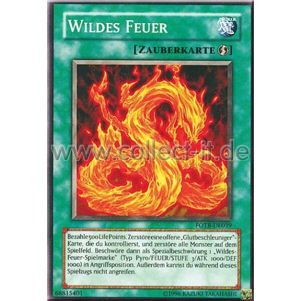 FOTB-DE039 Wildes Feuer - Unlimitiert