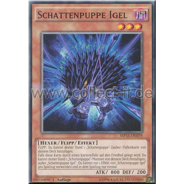 MP15-DE079 Schattenpuppe Igel