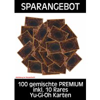 100 gemischte PREMIUM inkl. 10 Rares Yu-Gi-Oh Karten