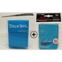 Ultra Pro Deck Box + 60 Deck Protector Sleeves - Hellblau