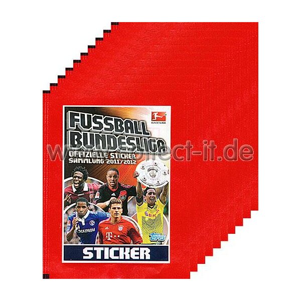 Topps Bundesliga 11/12 Sticker - 10 Tüten - JETZT LIEFERBAR!