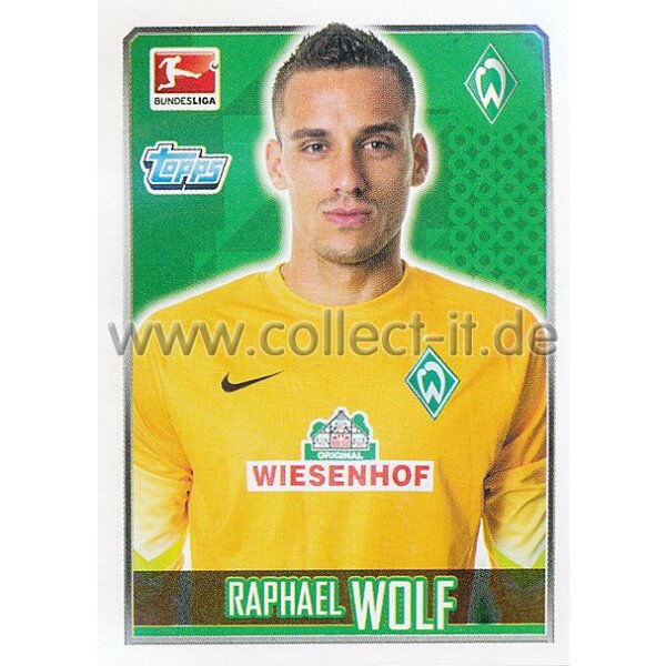 Topps Bundesliga 2014/15  -  Sticker 37 - Raphael Wolf