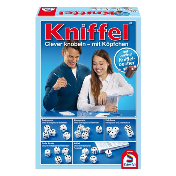 Schmidt Spiele 49203 - Classic Line, Kniffel®, mit großem Spielblock