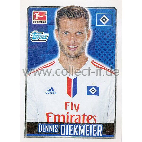 Topps Bundesliga 2014/15  -  Sticker 101 - Dennis Diekmeier