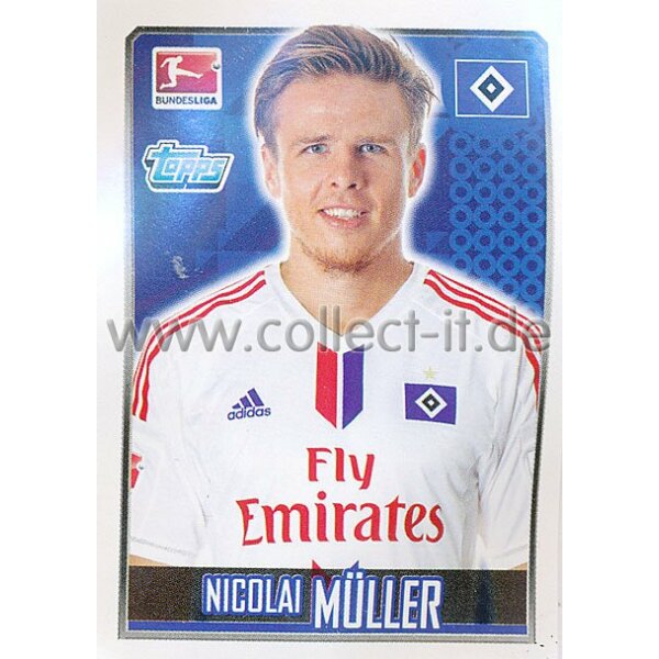 Topps Bundesliga 2014/15  -  Sticker 106 - Nicolai Müller