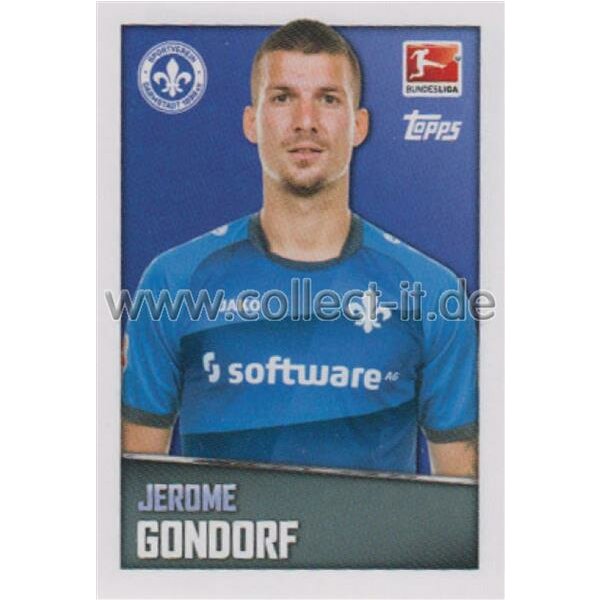 TOPPS Bundesliga 2016/2017 - Sticker 82 - Jerome Gondorf