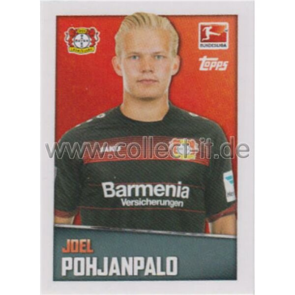 TOPPS Bundesliga 2016/2017 - Sticker 289 - Joel Pohjanpalo