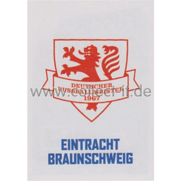 TOPPS Bundesliga 2017/2018 Eintracht Braunschweig Logo Sticker 281 