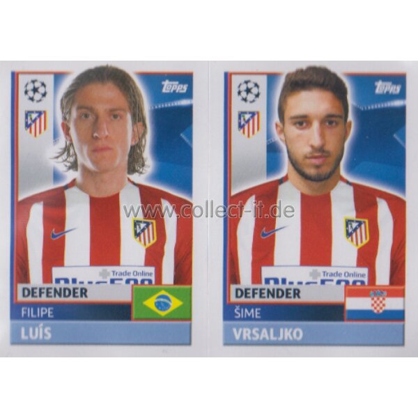 CL1617 - Sticker - ATL06+07 - Filipe Luís+Sime Vrsaljko [Atlético Madrid]