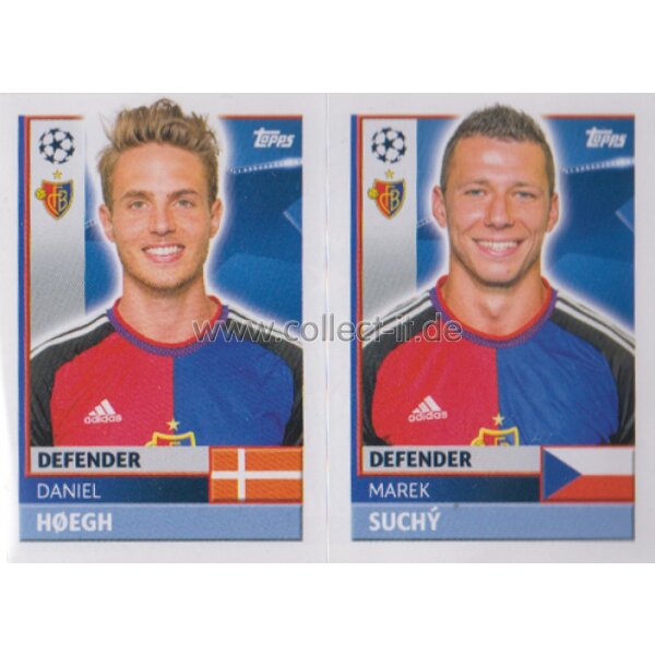 CL1617 - Sticker - BAS08+09 - Daniel Hoegh+Marek Suchý [FC Basel]