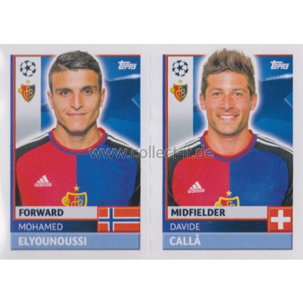 CL1617 - Sticker - BAS16+17 - Mohamed Elyounoussi+Davide Callà [FC Basel]