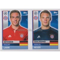 CL1617 - Sticker - BMU04+05 - Philipp Lahm+Manuel Neuer...