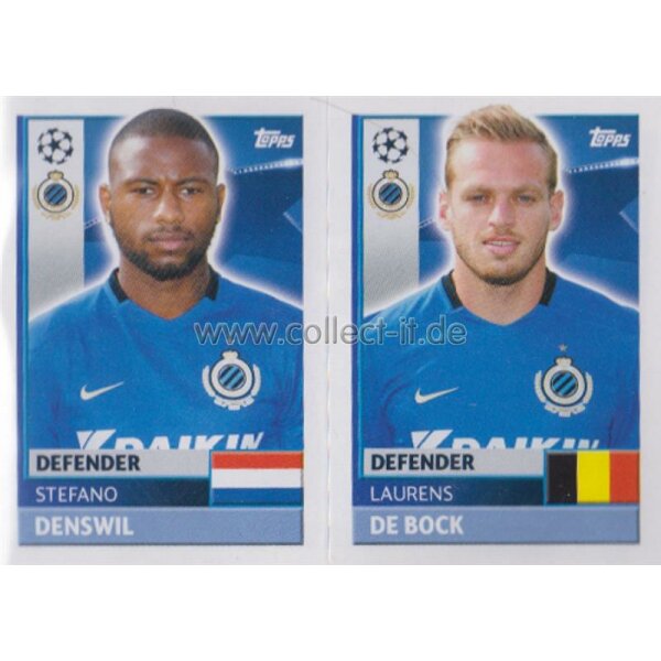 CL1617 - Sticker - BRU06+07 - Stefano Denswil+Laurens De Bock [Club Brugge KV]