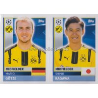 CL1617 - Sticker - DOR14+15 - Mario Götze+Shinji...