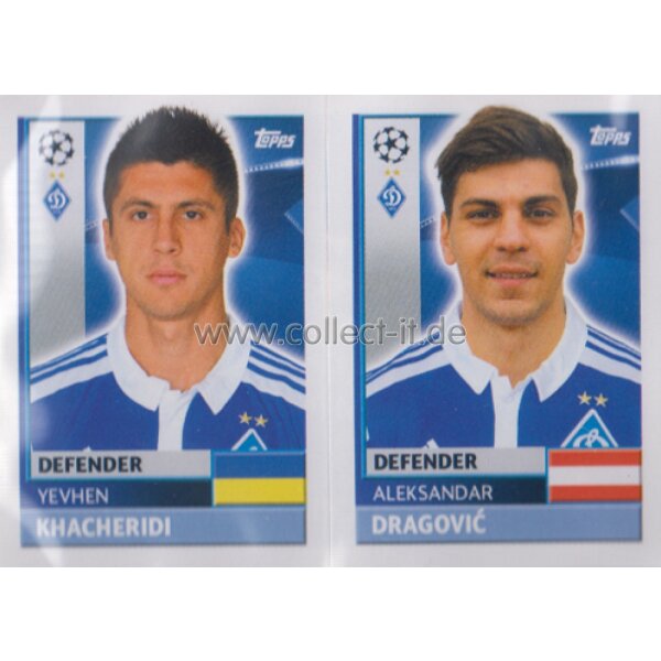 CL1617 - Sticker - DYN08+09 - Yevhen Khacheridi+Aleksandar Dragovic [FC Dynamo Kyiv]