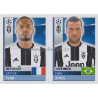 CL1617 - Sticker - JUV06+07 - Patrice Evra+Dani Alves...