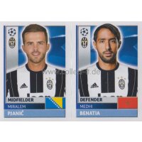 CL1617 - Sticker - JUV14+15 - Miralem Pjanic+Medhi...