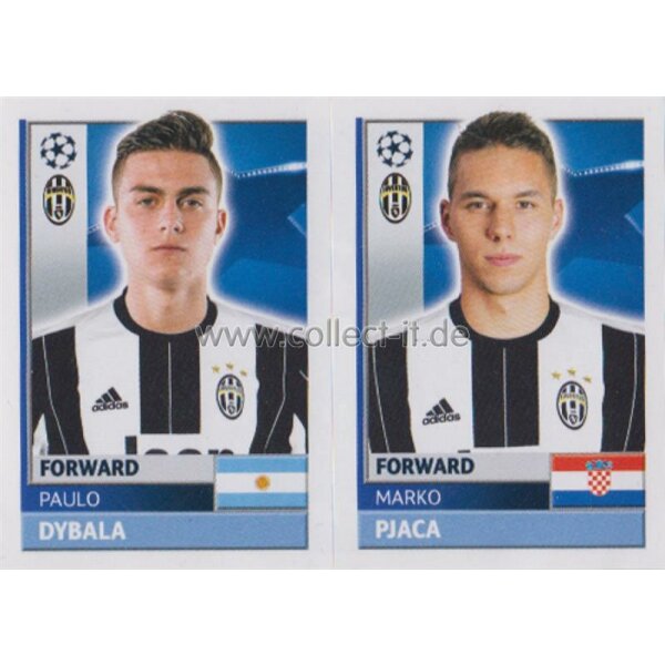 CL1617 - Sticker - JUV16+17 - Paulo Dybala+Marko Pjaca [Juventus]