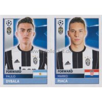 CL1617 - Sticker - JUV16+17 - Paulo Dybala+Marko Pjaca...