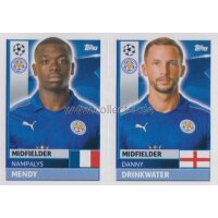 CL1617 - Sticker - LEI10+11 - Nampalys Mendy+Danny...