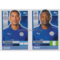 CL1617 - Sticker - LEI16+17 - Leonardo Ulloa+Ahmed Musa...