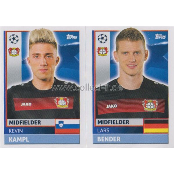 CL1617 - Sticker - LEV12+13 - Kevin Kampl+Lars Bender [Bayer Leverkusen]