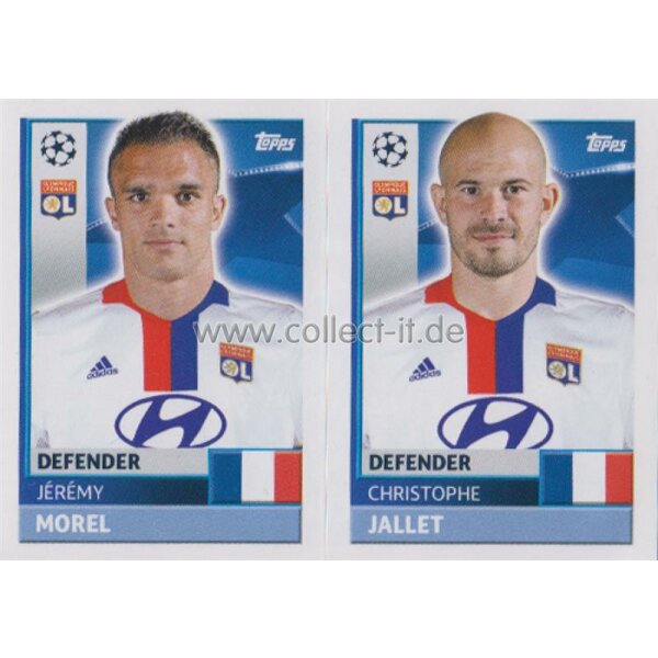 CL1617 - Sticker - LYO06+07 - Jérémy Morel+Christophe Jallet [Olympique Lyonnais]