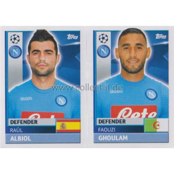 CL1617 - Sticker - NAP06+07 - Raul Albiol+Faouzi Ghoulam [SSC Napoli]