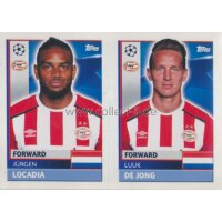 CL1617 - Sticker - PSV18+19 - Jürgen Locadia+Luuk De...