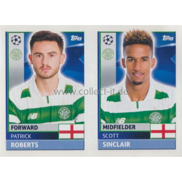 CL1617 - Sticker - QFB13+14 - Patrick Roberts [Celtic FC]