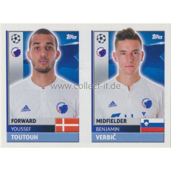 CL1617 - Sticker - QFD11+12 - Youssef Toutouh+Benjamin Verbic [FC Kobenhavn]