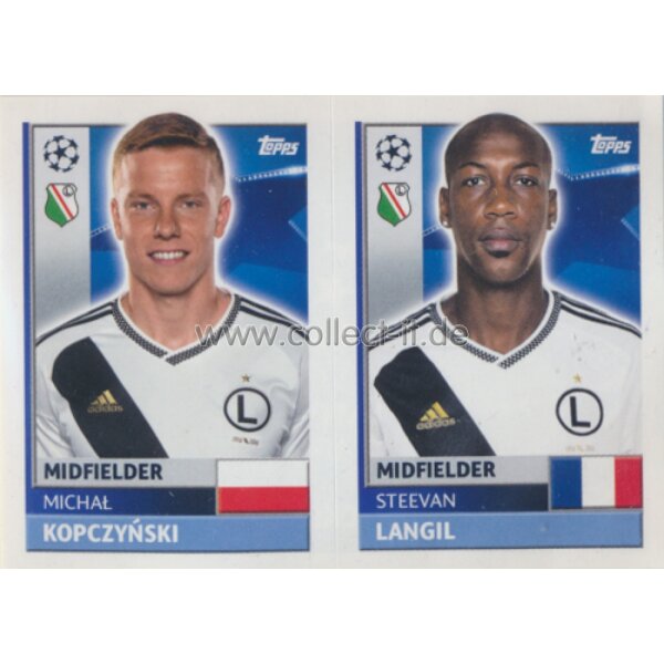 CL1617 - Sticker - QFE09+10 - Michal Kopczynski+Steevan Langil [Legia Warszawa]