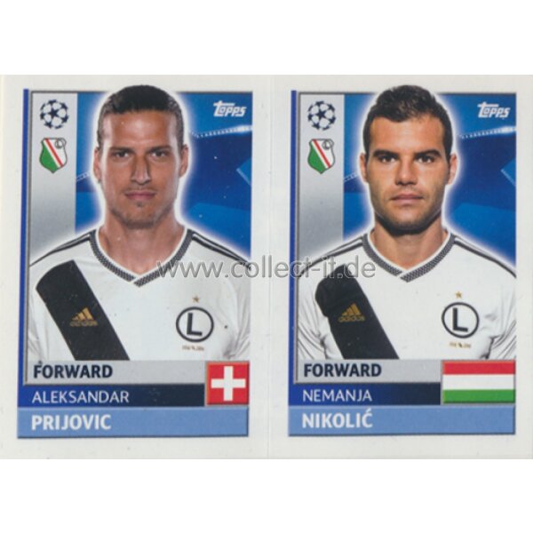 CL1617 - Sticker - QFE15+16 - Aleksandar Prijovic+Nemanja Nikolic [Legia Warszawa]