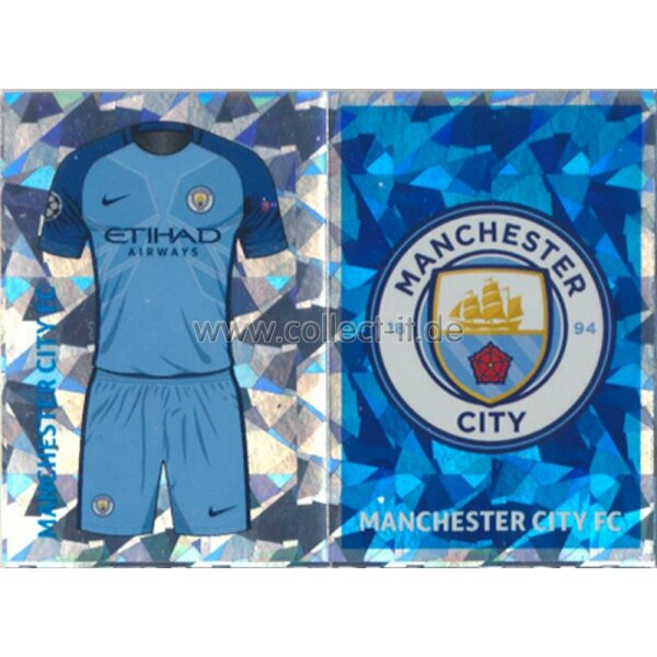 CL1617 - Sticker - QFG01+02 - Trikot+Logo [Manchester City FC]