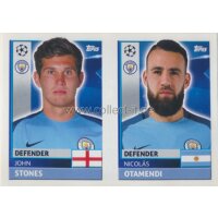 CL1617 - Sticker - QFG07+08 - John Stones+Nicolas Otamendi [Manchester City FC]