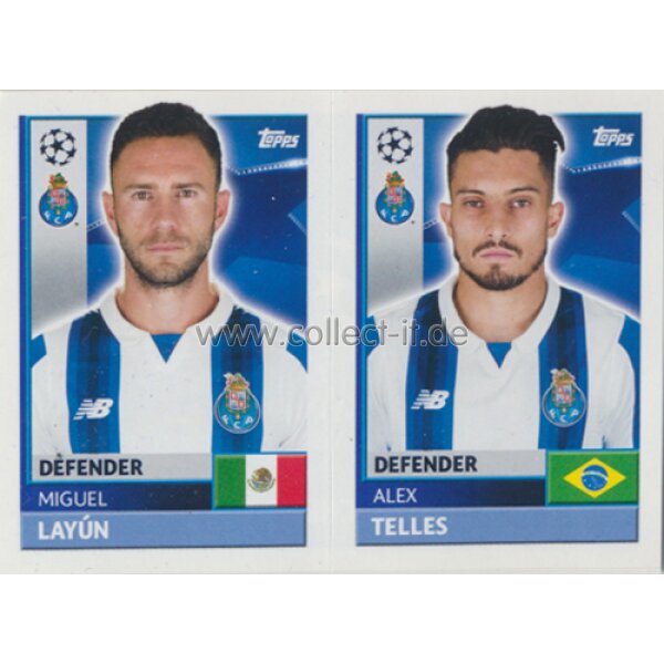 CL1617 - Sticker - QFJ05+06 - Miguel Layun+Alex Telles [FC Porto]