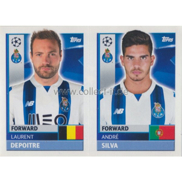 CL1617 - Sticker - QFJ15+16 - Laurent Depoitre+Andre Silva [FC Porto]