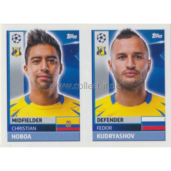 CL1617 - Sticker - QFK07+08 - Christian Noboa+Fedor Kudryashov [FC Rostov]