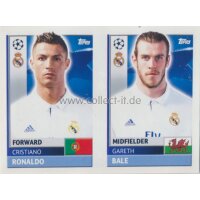 CL1617 - Sticker - REA16+17 - Cristiano Ronaldo+Gareth...