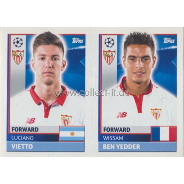 CL1617 - Sticker - SEV18+19 - Luciano Vietto+Wissam Ben Yedder [Sevilla FC]