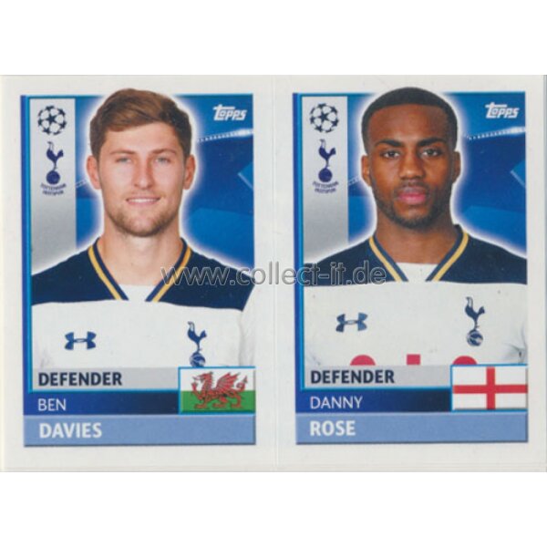 CL1617 - Sticker - TOT06+07 - Ben Davies+Danny Rose [Tottenham Hotspur]