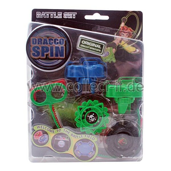 DRACCO Spin - Spintops Kreisel - 1 Battle Set mit 2 Kreiseln