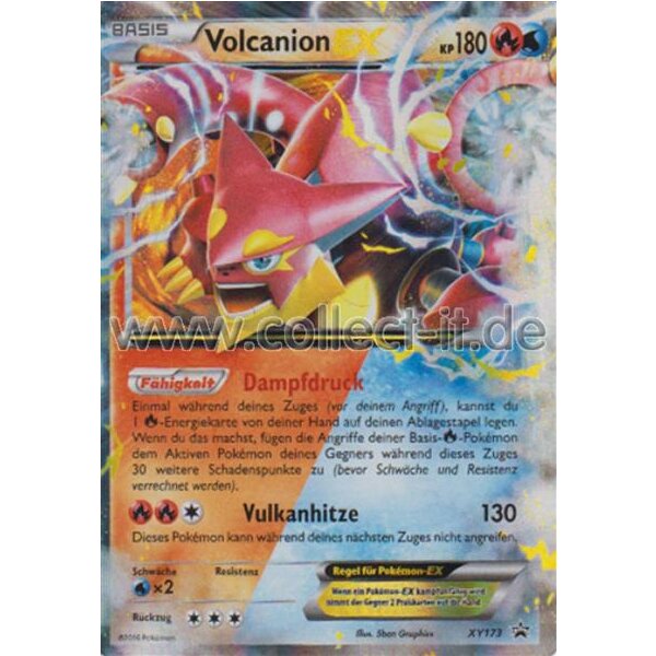 XY173 - Volcanion EX - Promokarte - Deutsch