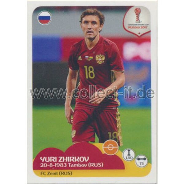 Confederations Cup 2017 - Sticker 45 - Yuri Zhirkov