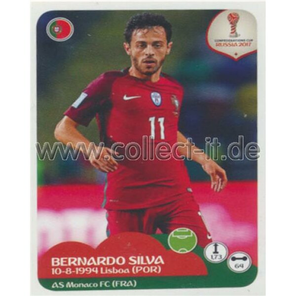 Confederations Cup 2017 - Sticker 108 - Bernardo Silva