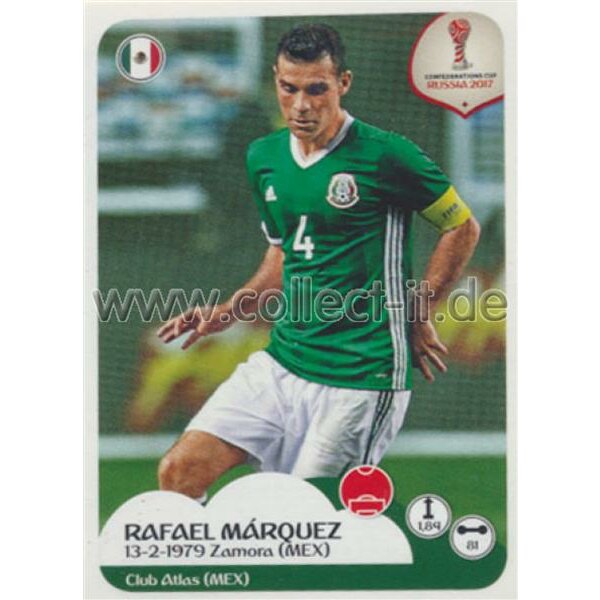 Confederations Cup 2017 - Sticker 119 - Rafael Marquez